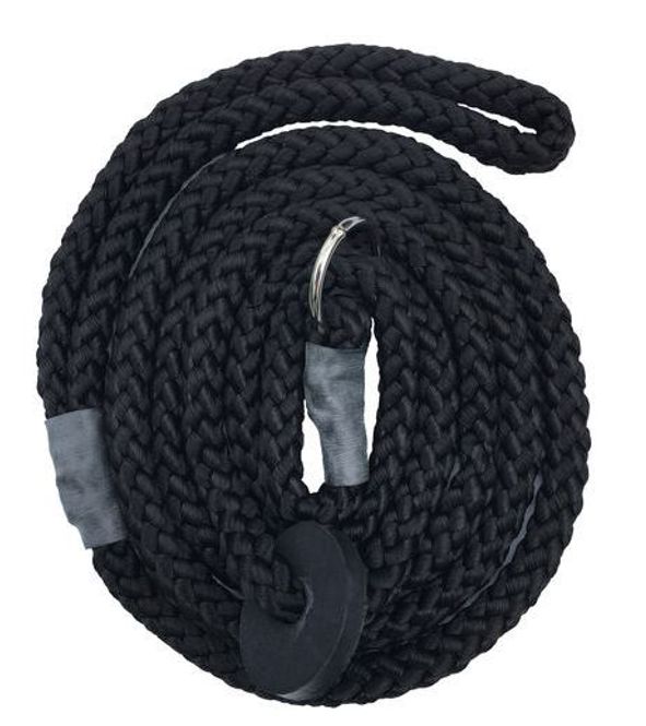 Huvudbild Retrieverkoppel Nylon Svart Längd ca 200 cm Diameter 8 mm