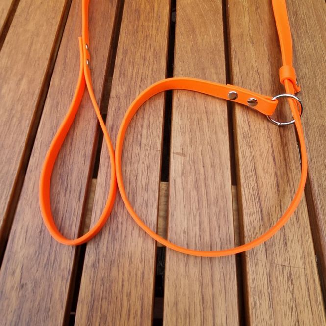 Huvudbild Retrieverkoppel Biothane Orange Längd 120 cm Bredd 12 mm 