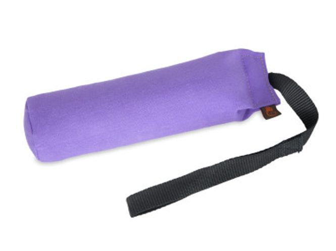 Huvudbild Tygdummy Ca 250 g Lila Bandhandtag Totallängd utan handtag ca 19 cm Diameter ca 6 cm
