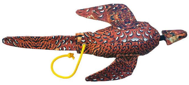 Huvudbild Fågel tygdummy Ca 600 g Fasantupp Med vingar Totallängd utan handtag ca 65 cm