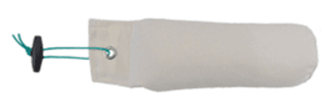 Huvudbild Tygdummy Ca 500 g Vit Plasthandtag Totallängd utan handtag ca 28 cm Diameter ca 7,5 cm