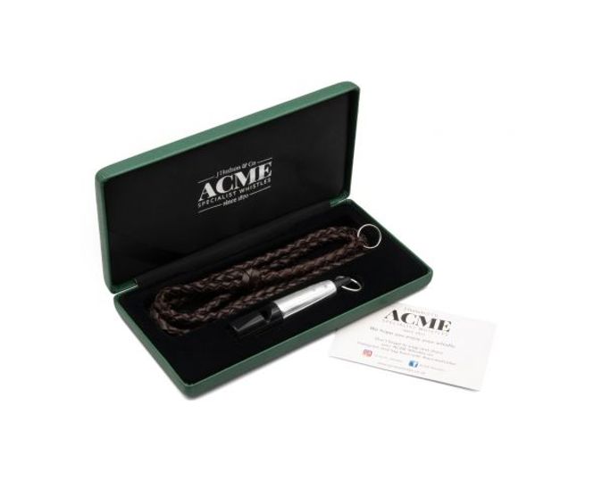 Huvudbild ACME 211.5 Svart Sterling Silver Sleeve + läderband